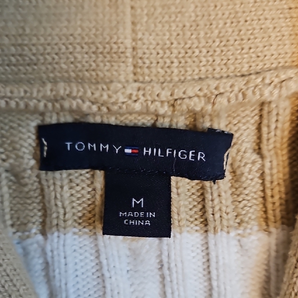 Tommy Hilfiger Cable Knit Striped Cardigan - Picture 3 of 6